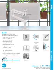 ESI Edge Single Monitor Brochure