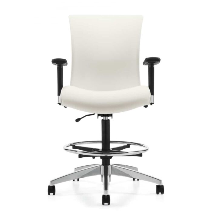 drafting chair with white seat