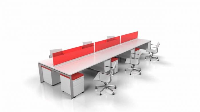 modern benching and desks