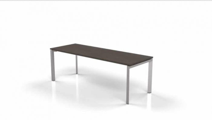 modern table with espresso stained top