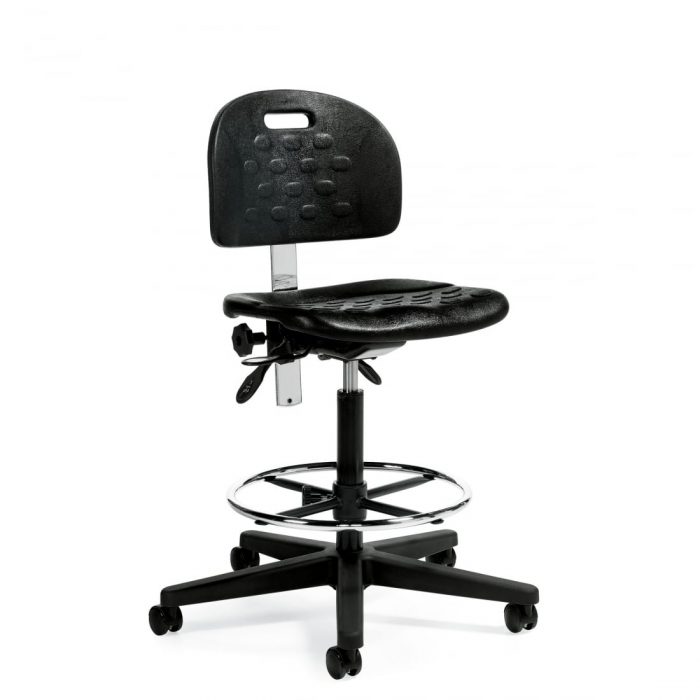 Black Industrial Chair With Footring