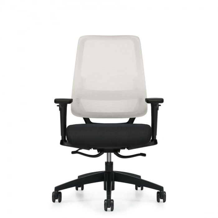 White and black ergonomic SORA chair