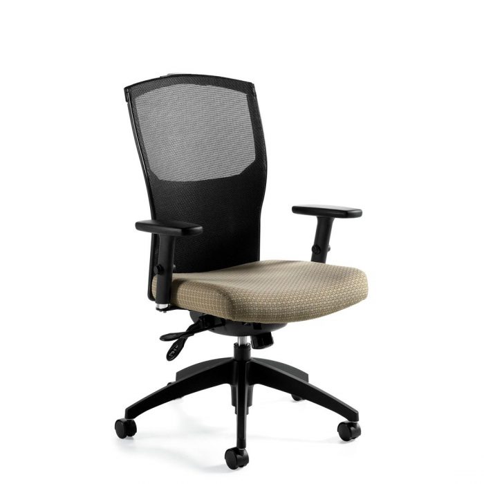 Alero mesh high back multi-tilter chair, model 1961-3. This chair has been placed on a white background.