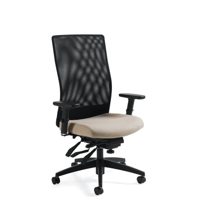 Weev high-backed multi-tilt chair, model 2220-3. This chair has been placed on a white background.