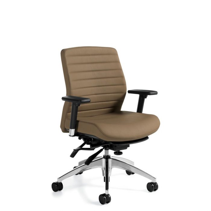 Aspen medium back multi-tilter chair, model 2852LM-3. This chair has been placed on a white background.