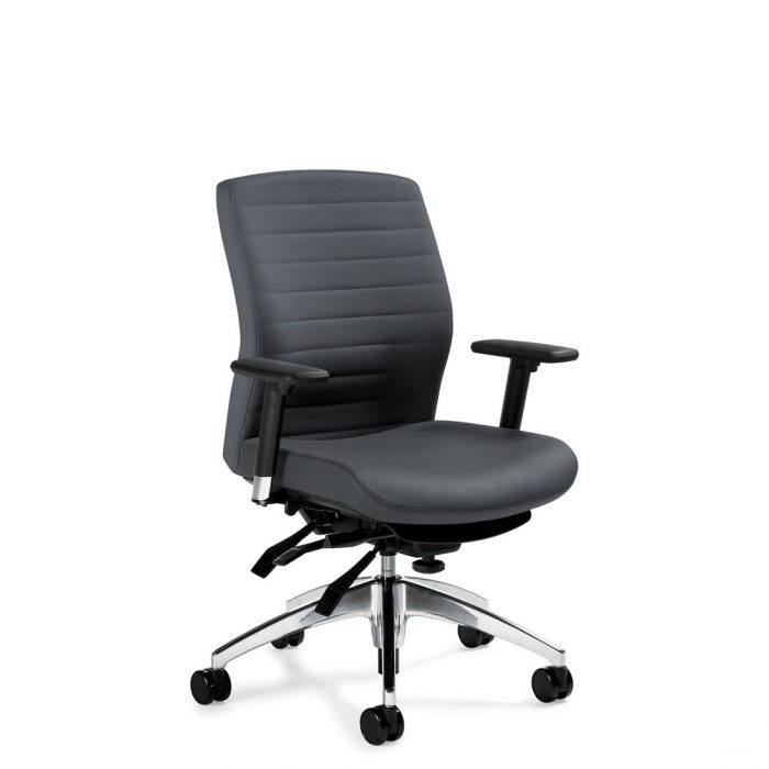 Aspen medium back multi-tilter chair, model 2852-3. This chair has been placed on a white background.