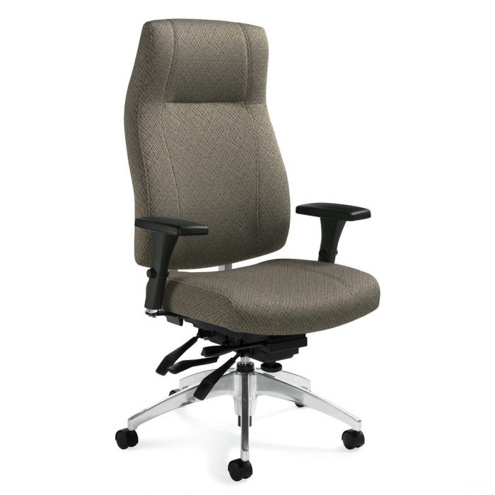Triumph high back multi-tilter chair, model 3650-3. This chair has been placed on a white background.