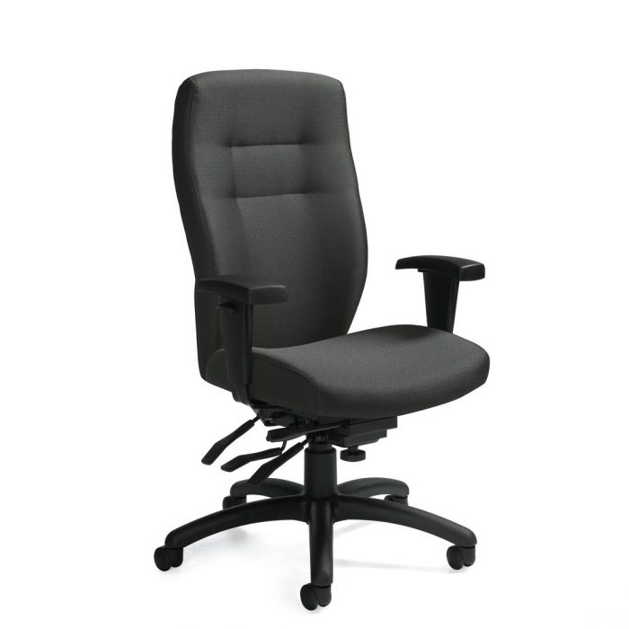 Synopsis high back multi-tilter chair, model 5080-3. This chair has been placed on a white background.