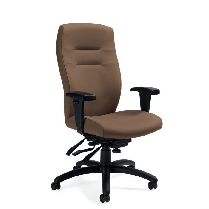 Synopsis high back multi-tilter chair, model 5080LM-3. This chair has been placed on a white background.