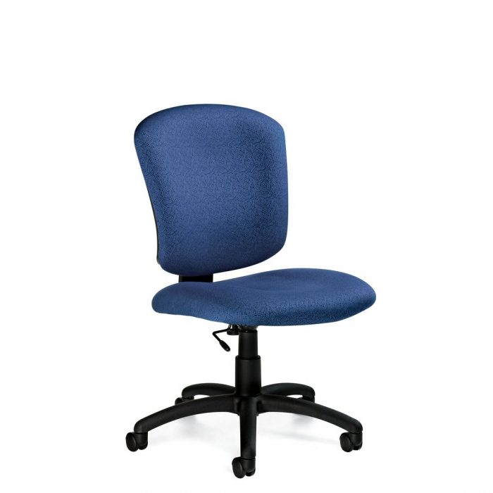 Supra X back medium back armless task chair, model 5337-6. This chair has been placed on a white background.