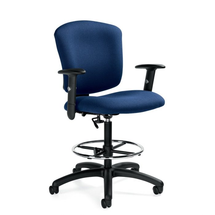 Supra X medium back task stool, model 5338-6. This chair has been placed on a white background.