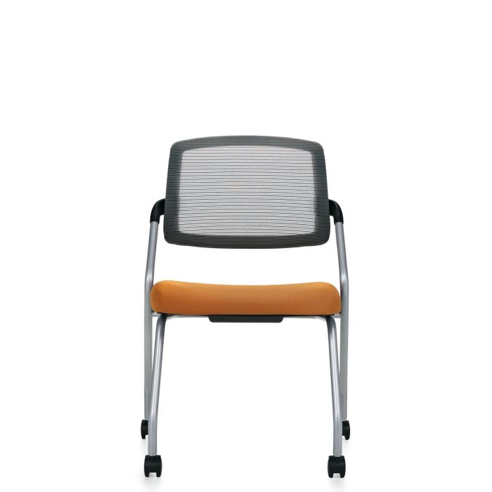 Spritz flip seat nesting chair, model 6764C. This chair has been placed on a white background.