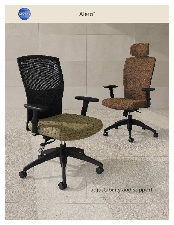 Thumbnail for the 2012 brochure, with Alero office chairs.