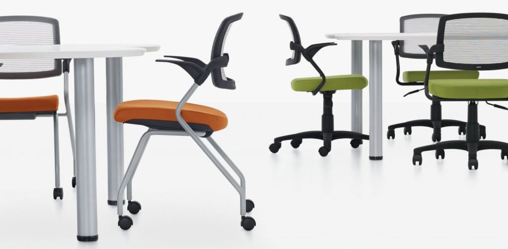 Modern Office Furniture green and orange