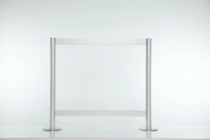 A small Counter Shield Classic screen placed on a table.