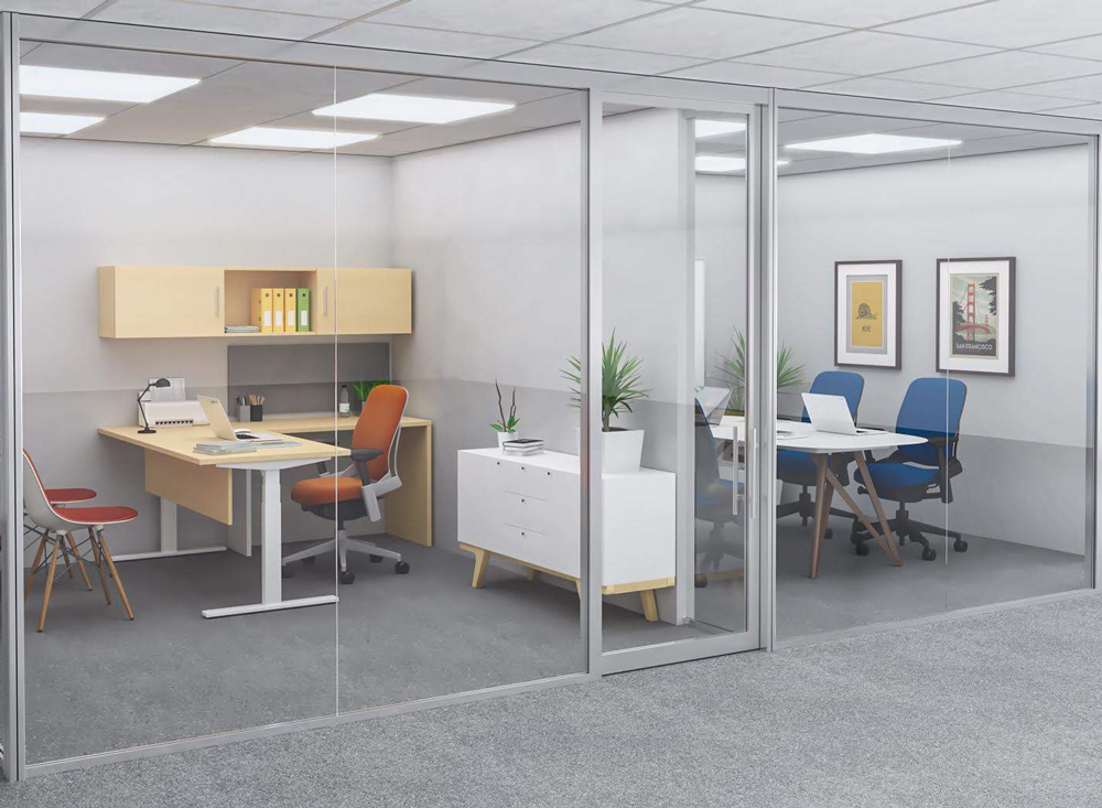 Glass Walls Offer A Quick Change Option For Office Reconfiguration