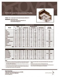 Thumbnail of Leed Environmental Profile, for our Evolve Systems products.