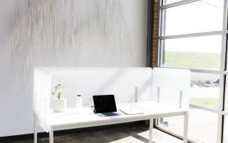 Shelter Acrylic Back Side Panel - Office Furniture Houston